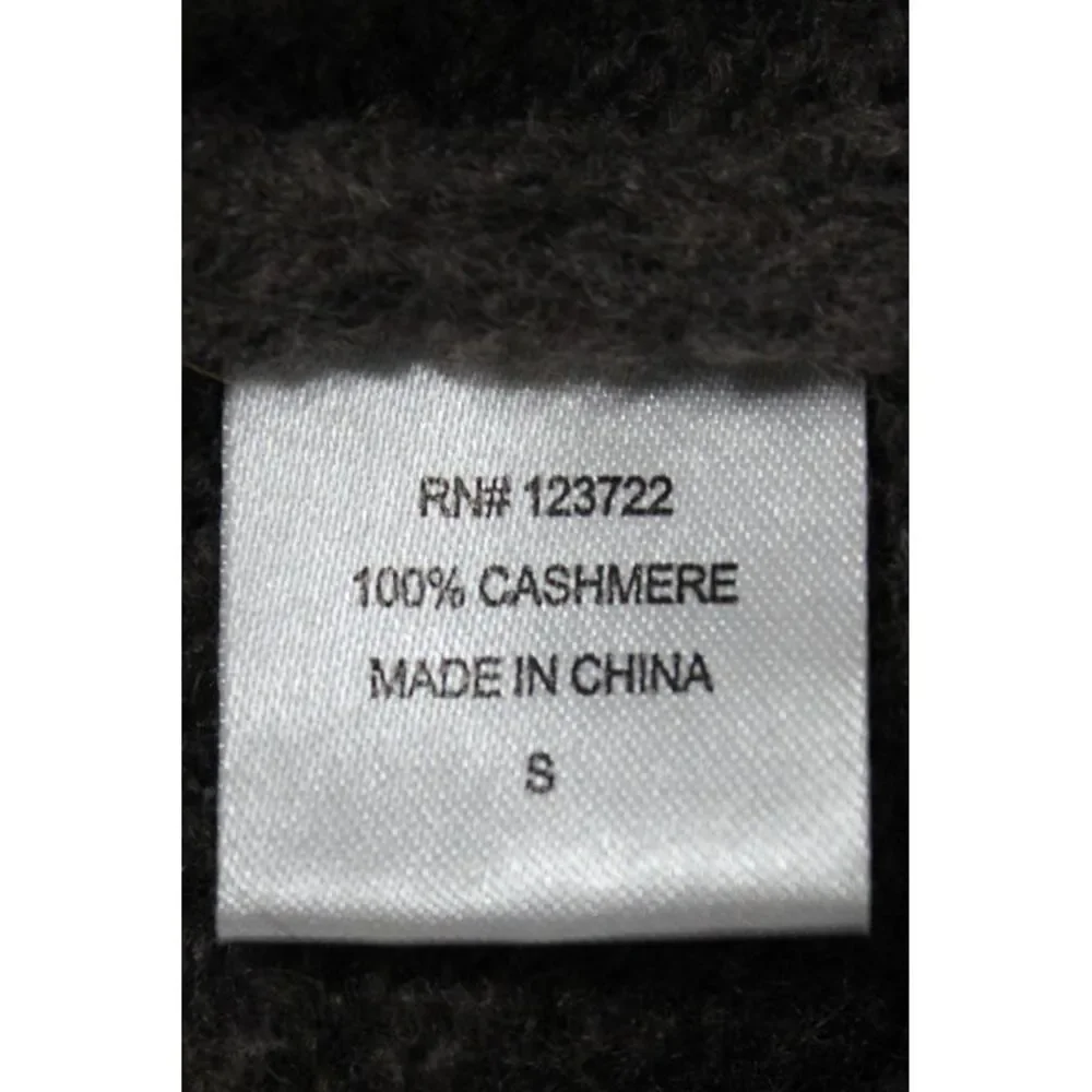 Xirena Unisex 100% Cashmere Dark Gray Pullover Sweater Crew Neck Size S